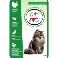  Cat Joy с индейкой в ​​соусе, 85 г, пауч, 24шт/уп