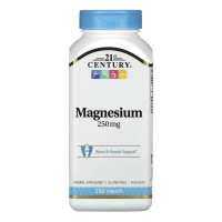 Мікроелемент Магній 21st Century Magnesium 250 mg 250 Tabs