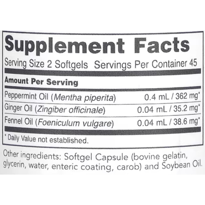 Комплекс для травлення Protocol for Life Balance Peppermint Oil G.I. 90 Softgels