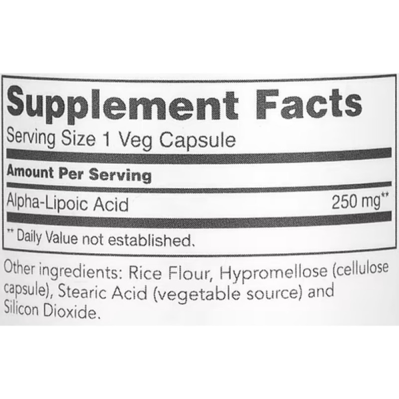 Альфа-липоевая кислота Protocol for Life Balance Alpha Lipoic Acid 250 mg 90 Veg Caps