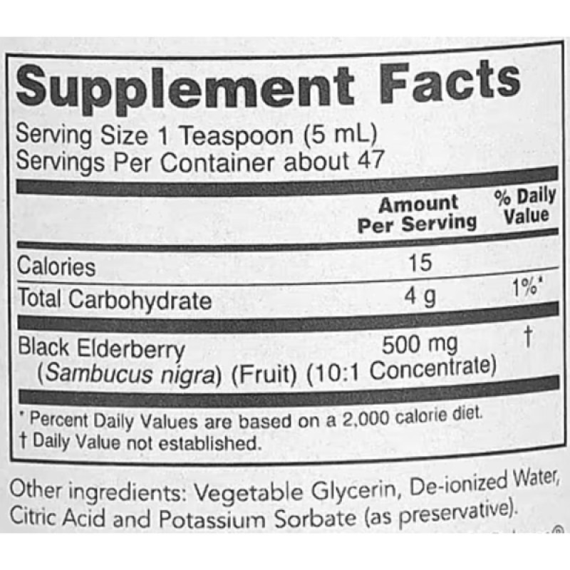 Бузина Protocol for Life Balance Sambucus Black Elderberry Liquid 237 ml /47 servings/