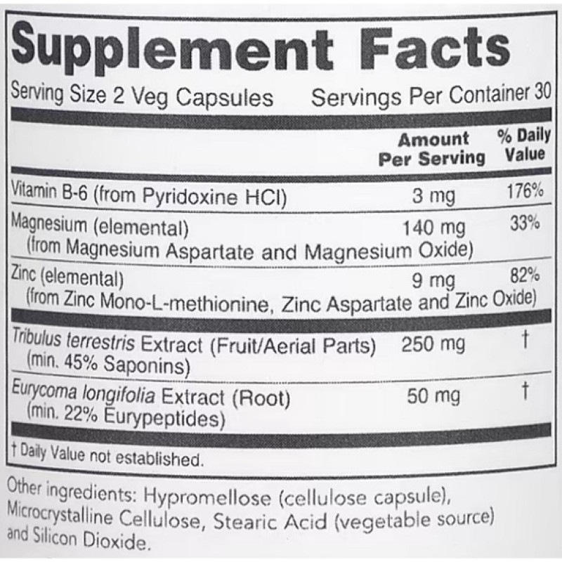 Комплекс для профілактики репродуктивної функції у чоловіків Protocol for Life Balance Virility For Men 60 Veg Caps