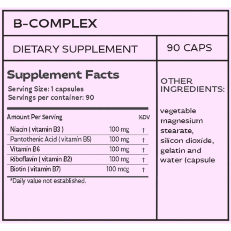 В комплекс LOK Nutrition My B-Vit 90 Caps