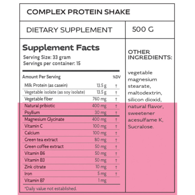 Протеїн LOK Nutrition My Shake 500 g /15 servings/ Banana