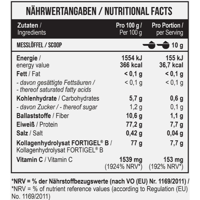 Хондропротектор (для спорту) MST Nutrition Collagen Peptides + Fortigel 500 g /50 servings/ Green Apple