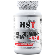 Хондропротектор (для спорту) MST Nutrition Glucosamine Chondroitin MSM Hyaluronic Acid L-Proline 90 Tabs