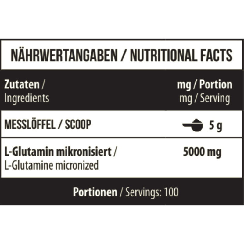 Глютамін для спорту MST Nutrition Glutamine RAW 500 g /100 servings/