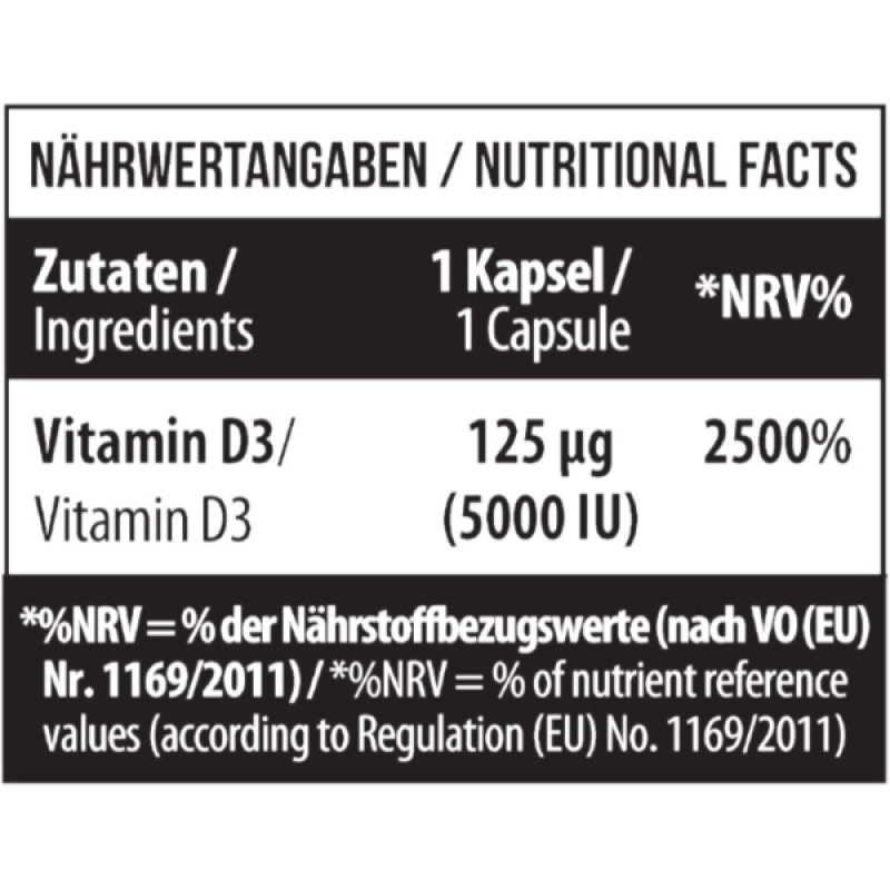 Вітамін D для спорту MST Nutrition Vitamin D3 5000 IU 120 Caps