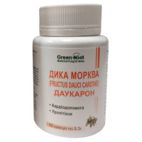 Урологический препарат GreenSet Дикая Морковь (Fructus Dauci Carotae) - Даукарон - Уролитиазы, Кардиопомощь 60 капсул