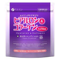 Комплекс для суглобів Fine Japan Hyaluron & Collagen Platinum 240 g /30 servings/