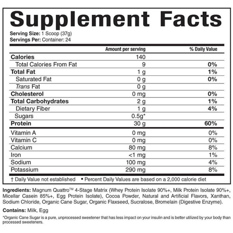 Протеїн Magnum Nutraceuticals Quattro  Protein Drink Mix 910 g /49 servings/ Chocolate Love