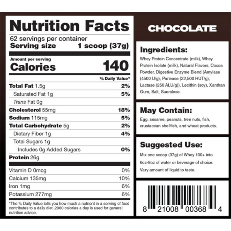 Протеїн Magnum Nutraceuticals Whey 100 + 2300 g /62 servings/ Chocolate