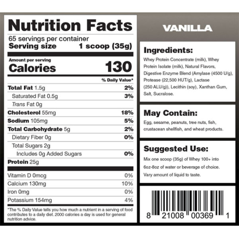 Протеїн Magnum Nutraceuticals Whey 100 + 2300 g /65 servings/ Vanilia