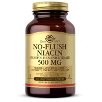 Ніацін Solgar No-Flush Niacin (Vitamin B3) (Inositol Hexanicotinate) 500 mg 100 Veg Caps