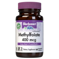Фолиевая кислота Bluebonnet Nutrition Cellular Active Methylfolate 400 mcg 60 Veg Caps