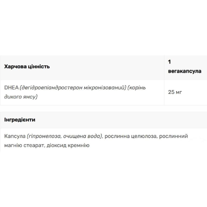 ДГЭА Bluebonnet Nutrition Intimate Essentials DHEA 25 mg 60 Veg Caps