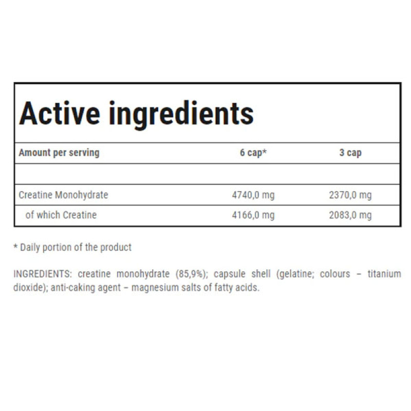 Креатин моногідрат Trec Nutrition Creatine Micronized 200 MESH 400 Caps
