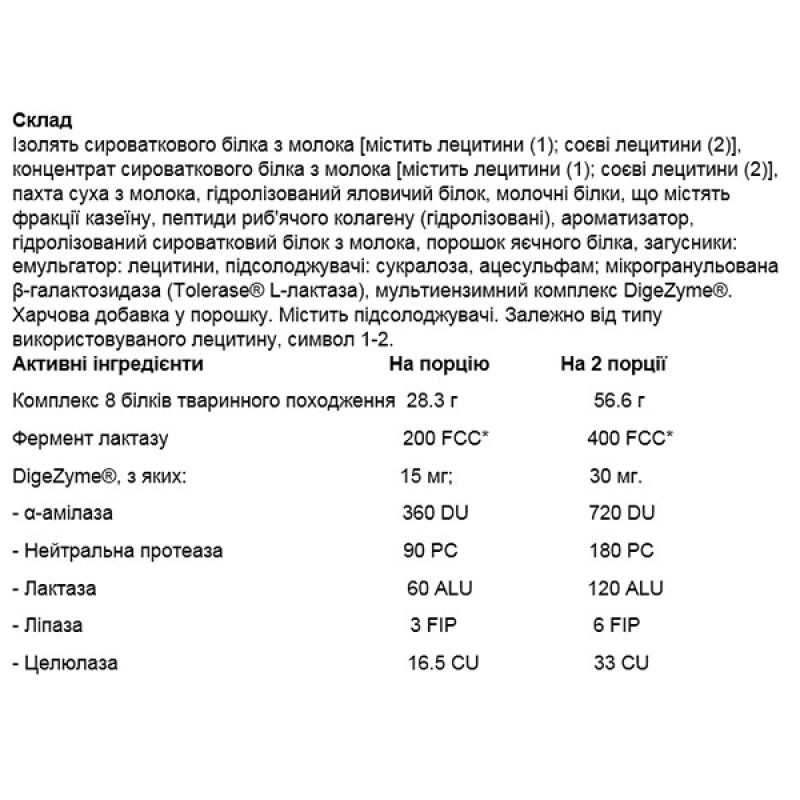 Протеїн OstroVit Animal 8 Proteins 700 g /23 servings/ Chocolate