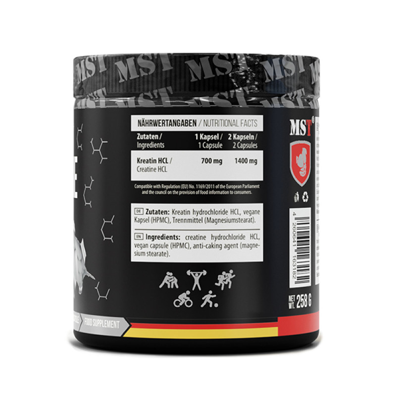 Креатин комплекс MST Nutrition Creatine HCL 300 Veg Caps