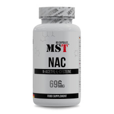 Ацетилцистеїн (NAC) для спорта MST Nutrition NAC 60 Caps