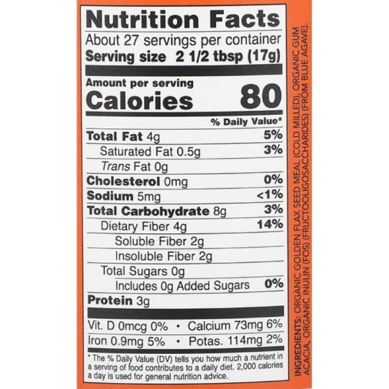 Клітковина NOW Foods Fiber-3 454 g /27 servings/