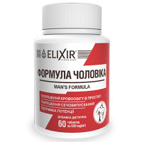 Комплекс для здоров'я передміхурової залози Elixir Man`s Formula 60 Tabs