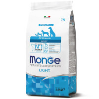  Сухий корм для собак Monge Dog All breeds Adult Light лосось 2,5 кг