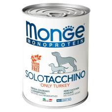  Вологий корм для собак Monge Dog Wet SOLO 100% індичка 400 г