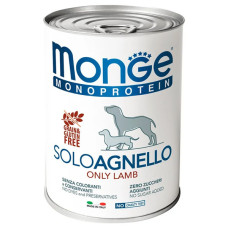  Вологий корм для собак Monge Dog Wet SOLO 100% ягня 400 г