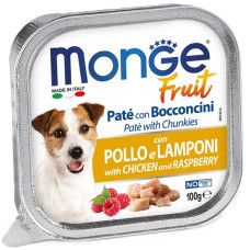  Вологий корм для собак Monge Dog Wet FRUIT курка з малиной 100 г