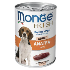  Вологий корм для собак Monge Dog Wet FRESH качка 400 г