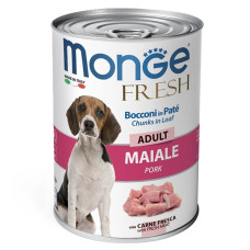  Вологий корм для собак Monge Dog Wet FRESH свинина 400 г