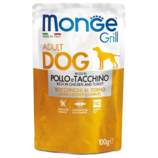  Вологий корм для собак Monge Dog Wet GRILL курка з індичкою 100 г