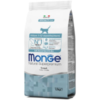  Сухий корм для котів Monge Cat Kitten з фореллю 1,5 Кг