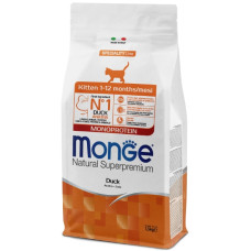  Сухий корм для котів Monge Cat Kitten з качкою 1,5 Кг