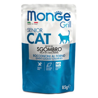  Влажный корм для котов Monge Cat GRILL Wet GRILL Senior макрель (скумбрия) 85 г