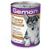  Вологий корм для собак Gemon Dog Wet Puppy & Junior курка з індичкою 415 г