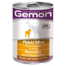  Вологий корм для собак Gemon Dog Wet Mini Adult курка з рисом 415 г