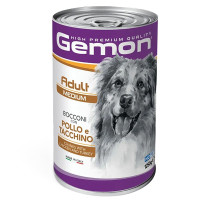  Вологий корм для собак Gemon Dog Wet Medium Adult курка з індичкою 1250 г