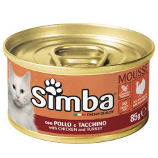  Вологий корм для котів Monge Simba Cat Wet курка та індичка 85 г