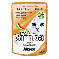  Вологий корм для котів Monge Simba Cat Wet курка та печінка 100 г