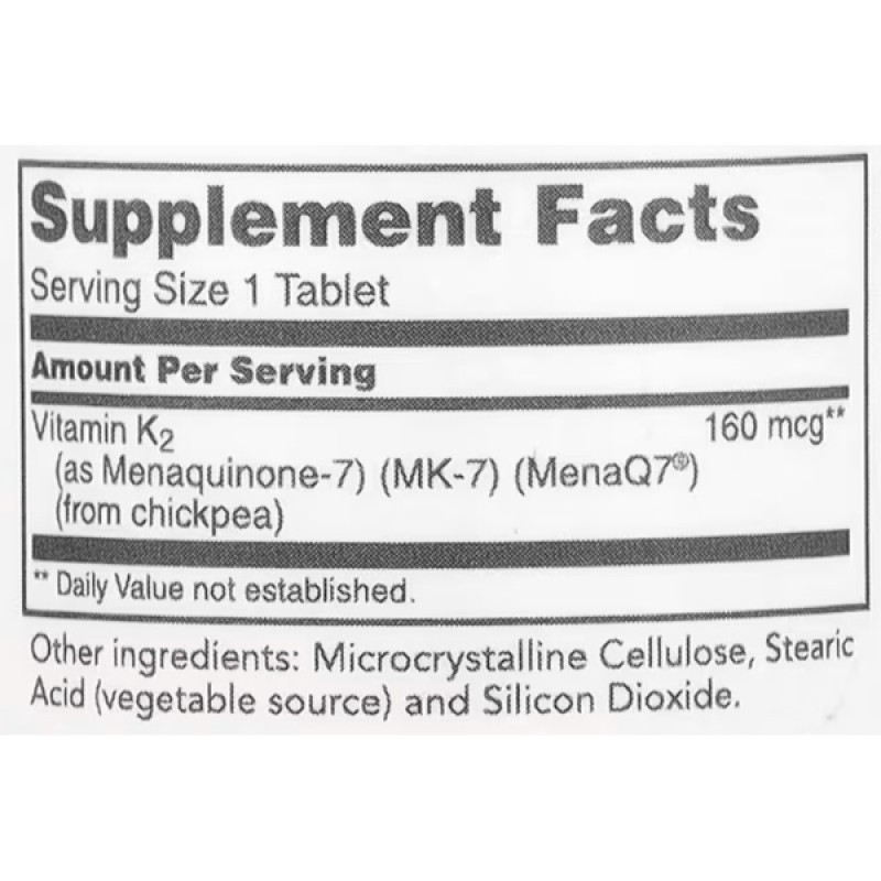 Вітамін K Protocol for Life Balance MK-7 Vitamin K2 160 mcg 60 Tabs