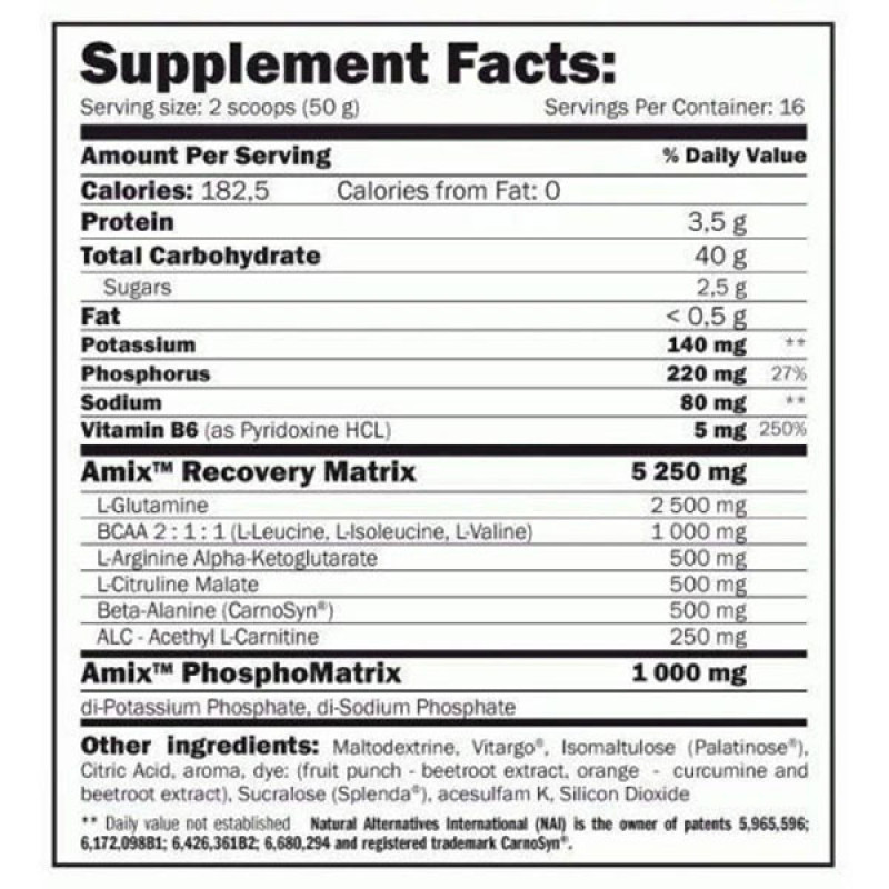Ізотонік Amix Nutrition IsoLyn Recovery 800 g /16 servings/ Lemon