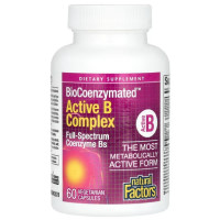 В комплекс Natural Factors BioCoenzymated Active B Complex 60 Veg Caps