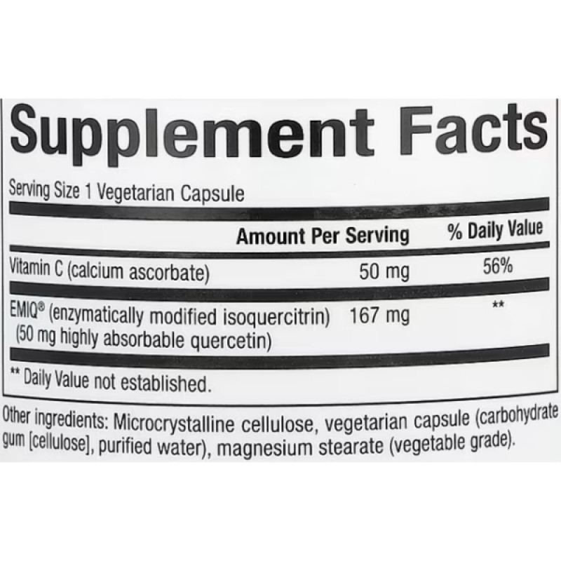 Кверцетин Natural Factors Bioactive Quercetin EMIQ 60 Veg Caps