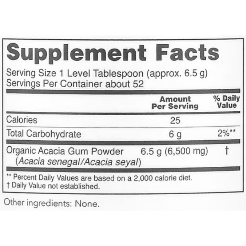 Клітковина Protocol for Life Balance Acacia Pure Powder Certified Organic 340 g /52 servings/