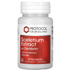 Комплекс для профілактики нервової системи Protocol for Life Balance Sceletium Extract As Zembrin 60 Veg Caps