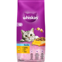  Сухий корм для котів Whiskas для стерилізованих котiв, з куркою 14кг