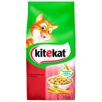  Сухий корм для котів Kitekat яловичина з овочами 12кг