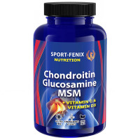 Хондропротектор (для спорта) SPORT-FENIX Chondroitin Glucosamine MSM  + Vitamins С&D3 180 Caps